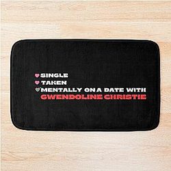Mentally on a date with Gwendoline Christie bath mat