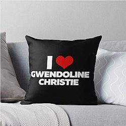 I Love Gwendoline Christie Throw Pillow