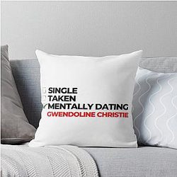 Mentally Dating Gwendoline Christie Pillow