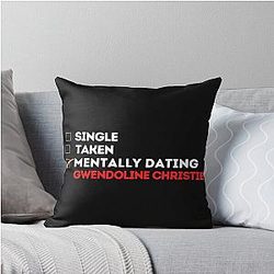 Mentally Dating Gwendoline Christie Pillow