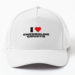I Love Gwendoline Christie Black Font Baseball Cap