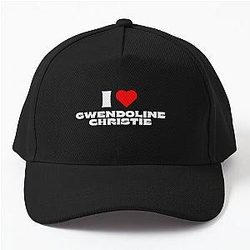 I Love Gwendoline Christie White Fonts Baseball Cap