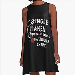 Mentally dating Gwendoline Christie a-line dress.