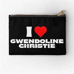 I love Gwendoline Christie White Fonts Pouch