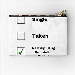 Mentally Dating Gwendoline Christie Zipper Pouch