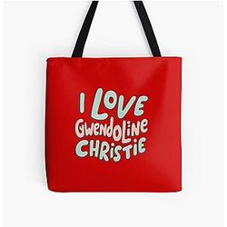 I Love Gwendoline Christie Overprint Tote Bag