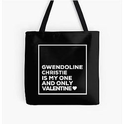 Gwendoline Christie Is My One Valentine All Over Print Tote Bag