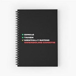 Mentally Dating Gwendoline Christie Spiral Notebook