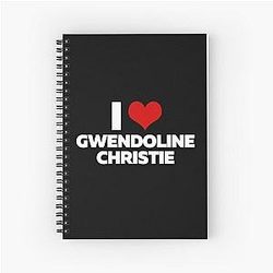 I Love Gwendoline Christie Spiral Notebook