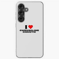 I Love Gwendoline Christie Black Font for Samsung Galaxy Soft Case