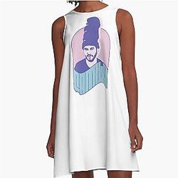 FAMILY Podcast Ethan Klein with a Large A-Line Dress