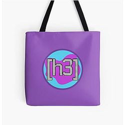 H3 Podcast Redesigned Logo All Over Print Tote Bag