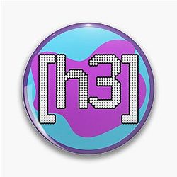 H3 Podcast Redesigned Logo Pin