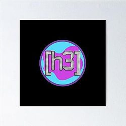 H3 Podcast Redesign Logo Poster