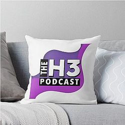 H3 Podcast Throw Pillow
