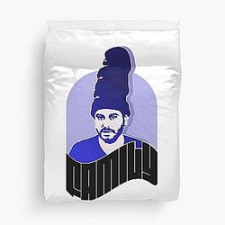 FAMILY Podcast Ethan Klein with a Large Beanie Duvet Cover
