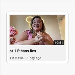 Ethan's lies - Frenemies H3 Podcast H3H3 Sticker