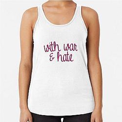 With war and peace, Frenemies H3 Podcast H3H3 Racerback Tank Top