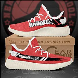 Nekoma High Yeezy Shoes Haikyuu Custom Anime Sneakers
