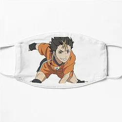 Haikyuu Face Masks Store: Yu Nishinoya Playing Volleyball Face Masks