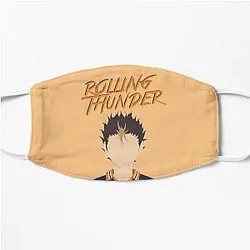 Haikyuu Face Masks Store: Yu Nishinoya Rolling Thunder Face Masks