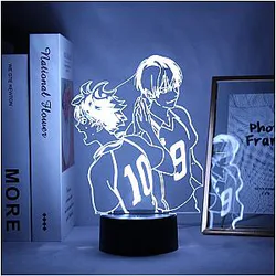 Haikyuu Lamp Merch: Hinata Shoyo &amp; Kageyama Tobio Led Lamp