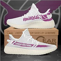 Shiratorizawa Academy Yeezy Shoes Haikyuu Anime Sneakers