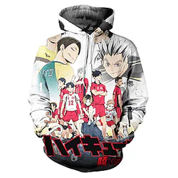 Haikyuu Hoodie Merch: Bokuto vs Nekoma High School Hoodie