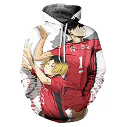 Haikyuu Hoodie Merch: Kuroo x Kenma Nekoma High Hoodie