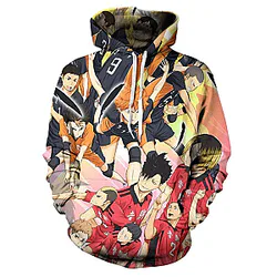 Haikyuu Hoodie Merch: Karusuno High vs Nekoma High Hoodie