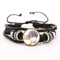 Haikyuu Bracelet Merch – Kageyama Tobio Bracelet Pendant Fabric Leather Bracelet