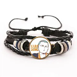 Haikyuu Bracelet Merch - Ryunosuke Tanaka Bracelet Pendant Fabric Leather Bracelet