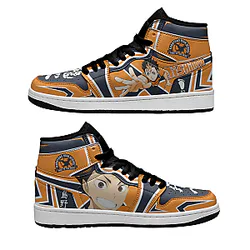 Haikyuu Shoes Merch - Nishinoya Yu Shoes Jordan Sneakers Karasuno Anime Shoes