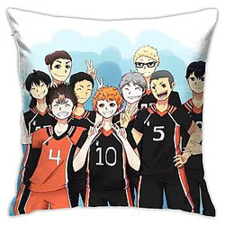 Haikyuu Pillow Merch – 45x45cm Karasuno Pillow Cushion Karasuno High School