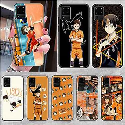 Yu Nishinoya Haikyuu Phone case For Samsung Galaxy Note 4 8 9 10 20 S8 S9 S10 S10E S20 Plus UITRA Ultra black silicone bumper