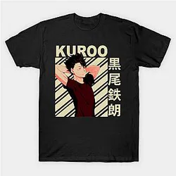 Haikyuu Shirt Merch - Portrait Kuroo Tetsurou Shirt Polyester Cotton