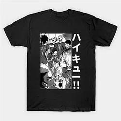 Haikyuu Shirt - Kenma Kozume Nekoma Black &amp; White Design Shirt