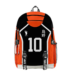 Haikyuu Backpack Merch: Karusuno Team Student Zipper Bag