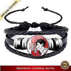 Haikyuu Bracelet Merch - Kuroo Tetsuro Bracelet Leather Gift