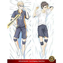 Haikyuu Body Pillow Case Merch -  Tsukishima x Nishinoya