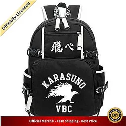 Haikyuu Backpack Merch -  Karasuno VBC Zip Backpack
