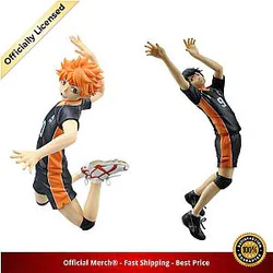 Haikyuu Figure Merch - 17cm Kageyama Tobio x Hinata Shoyo Play Volleyball PVC Figma Model Action Figures