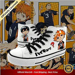 Haikyuu Shoes Merch  - Hinata Shoyo Kageyama Tobio High Top Converse Shoes