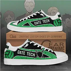 Date Tech High Skate Shoes Haikyuu Anime Custom Shoes