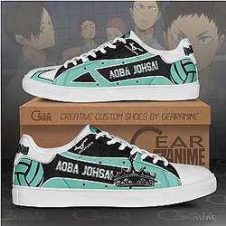 Aoba Johsai High Skate Shoes Haikyuu Anime Custom Shoes