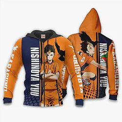 Karasuno Nishinoya Yuu Hoodie Haikyuu Custom Anime Shirt