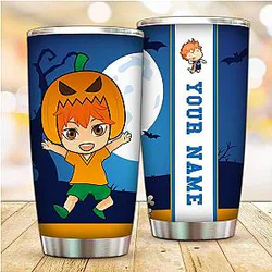 Haikyuu Pumpkin Hinata Shoyo Tumbler Personalized