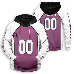 Haikyuu Team Shiratorizawa Libero Unisex Hoodie Personalized