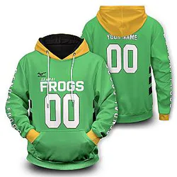 Haikyuu Team Sendai Frogs Unisex Hoodie Personalized