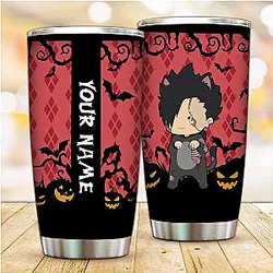 Haikyuu Zombie Cat Tetsuro Kuroo Tumbler Personalized